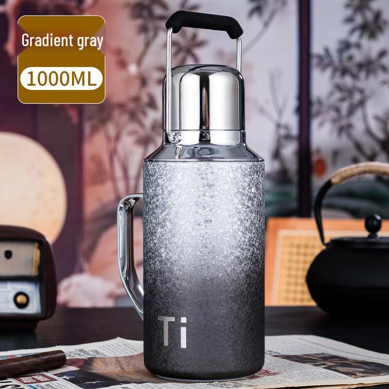 OLOEY Titanium Insulated Water Bottle with Handle