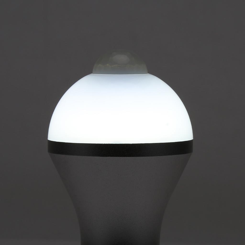 E27 5W PIR Infrared Auto Motion Sensor LED Light Lamp Bulb for Restroom Parking White 6500K