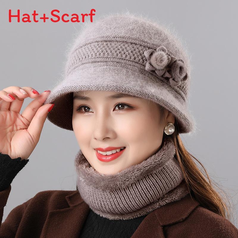 

Winter Knit Hat For Elderly Women With Windproof And Warmth Protection