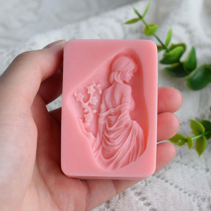 Mermaid Girl Silicone Mold Candle Resin Making Tool DIY Candle Moulds Ornaments Hand-made Home Decorations Supplies