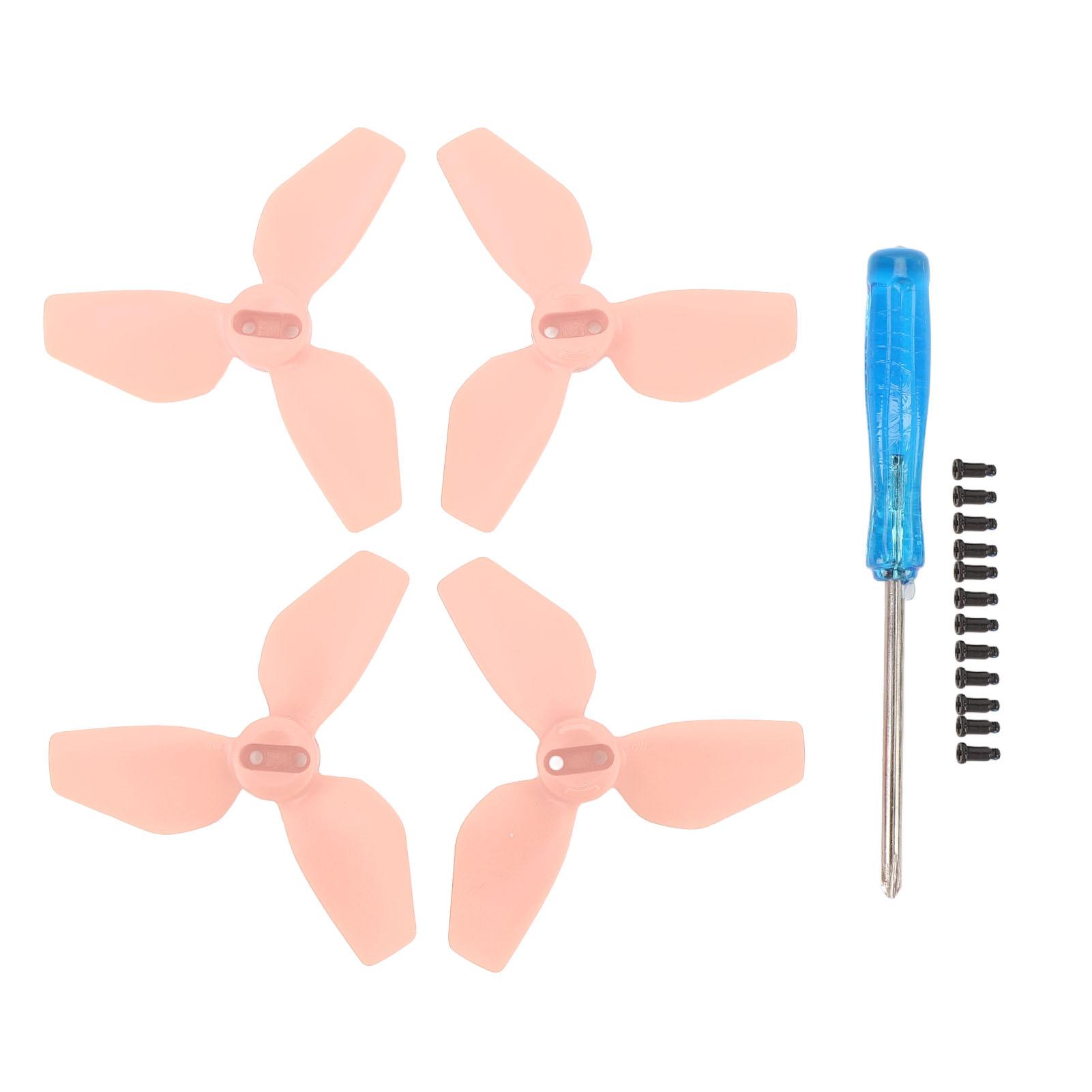 

2Pair Propellers Replacement for NEO Accessories PC Drone Propeller Wing Blade Spare Parts with Scre Pinkish