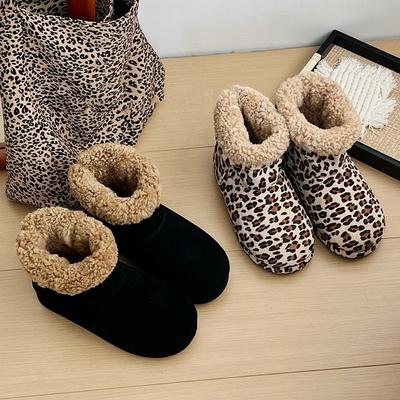 Schneestiefel aus Leder mit Leopardenmuster für Damen im Jahr 2025 sind sehr gutaussehend. Im Winter ist Samt warm, kältebeständig und frostschutzmittel