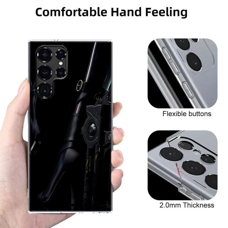 Bayonetta Capa Phone Case For Samsung S26 Ultra S25 Edge Galaxy S23 S21 S20 S24 FE S22 S10 Plus Cover Clear TPU Shell Coque with