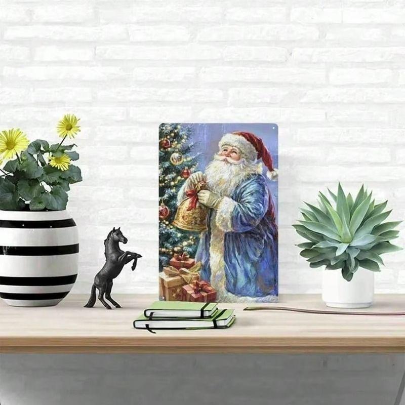 Retro Metal Wall Art, Tin Sign, Living Room Decor, 20x30 cm