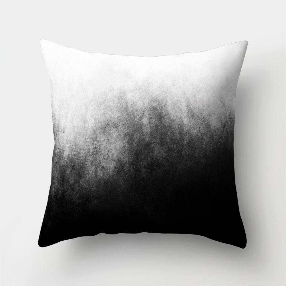 

Офисная подушка Полосатая наволочка Полиэстер Креативная Домашняя Диванная наволочка 45 * 45 without pillow core