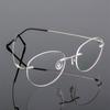 Titanium Alloy Framless Oval Myopia Glasses Finished Women Men Ultra-Light Rimless Prescription Eyeglasses 0 -0.5 -0.75 To -6.0