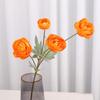 4 Heads Artificial Lotus Rose & Tea Rose Fake Flowers Wedding Floral Material Party Decoration Bridal Bouquet Photo Props Faux