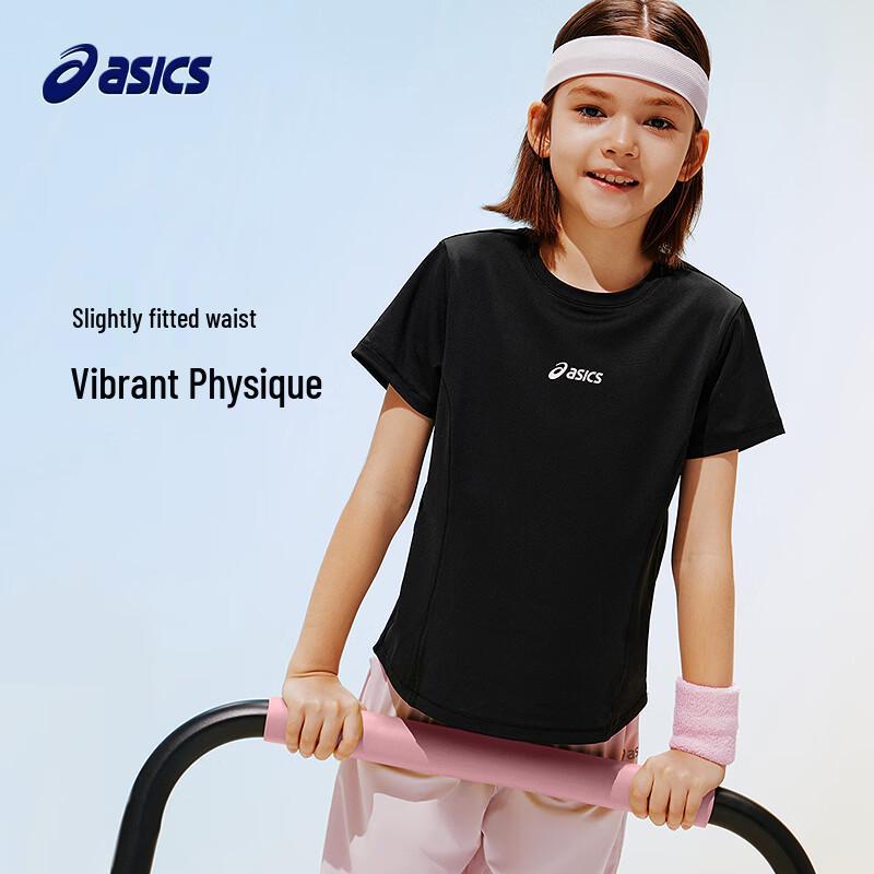 ASICS Girls' Summer Moisture-Wicking Elastic Sports T-Shirt