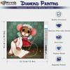 DIY Full Circle Diamond Painting Cross Stitch 3D Cartoon Animation Cute Animal Home Decorative Art Diamond Painting 5d Diamond Art Painting