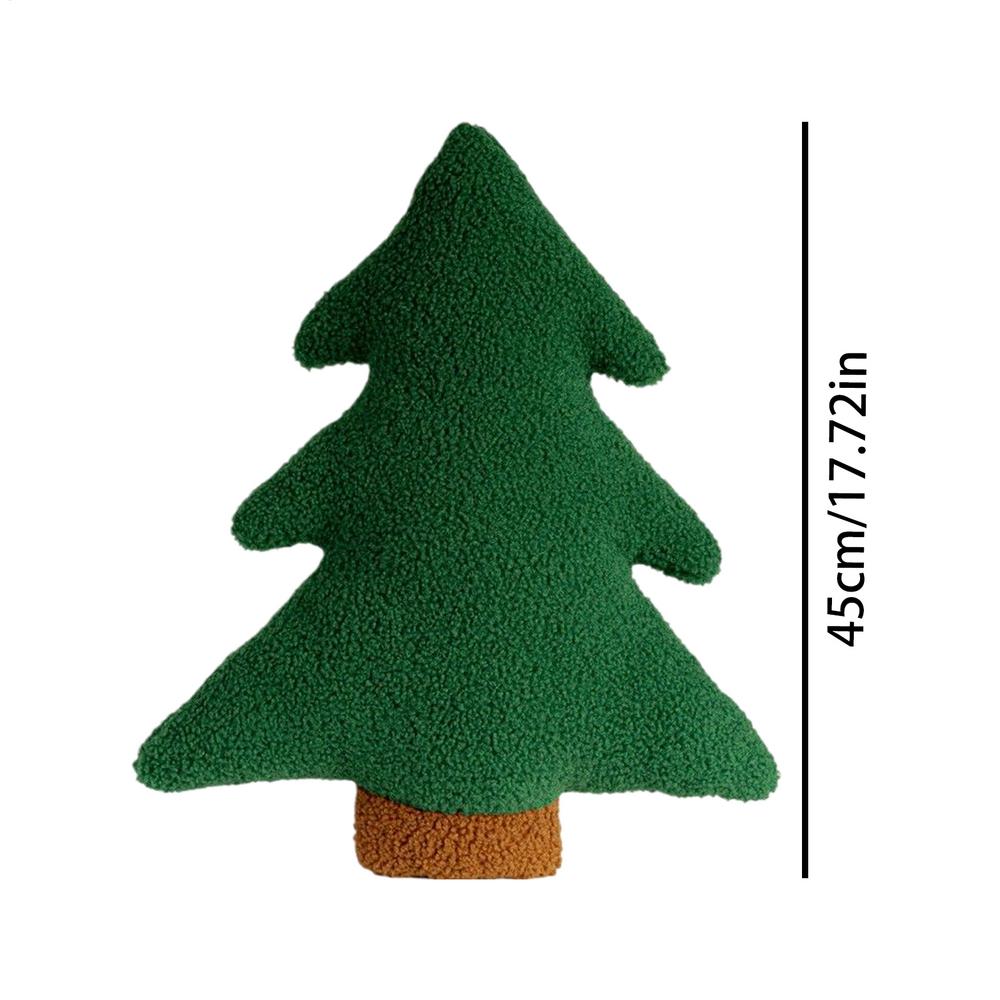 Christmas Couch Pillows Tree Plush Pillows Decorative Cushion Back Cushion Christmas Decorations for Holiday Living Room Sofa
