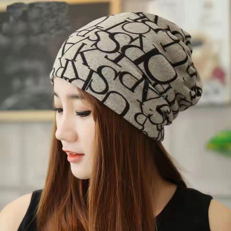 Fashion Double Head Cap Bib Twist Cap Multi-Functional Printed Scarf Cover Cap Neck Cap Face Mask Headscarf Cap