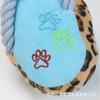 Dog Squeaky Plush Slipper Toy For Puppy Teething Interactive Pet Toy