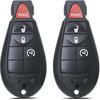 MechanMagic Key Fob Compatible with Jeep Cherokee 2014 2015 2016 2017 2018    Keyless Entry Remote Control Key Replacement GQ4-53T 68105083 4A Chip