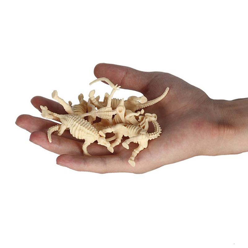 New 12Pcs Dinosaur Toys Fossil Skeleton Simulation Model Set Mini Action Figure Educational Creative Collection Toy For Children