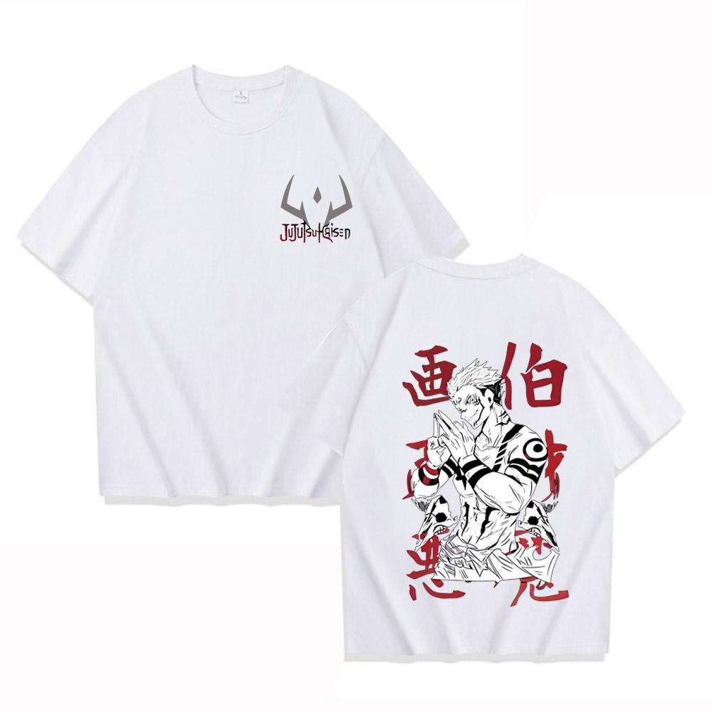 

Футболка Jujutsu Kaisen Аниме Итадори Юдзи Летняя футболка Мужская Повседневная Высококачественная Хлопковая Одежда Мода 4XL