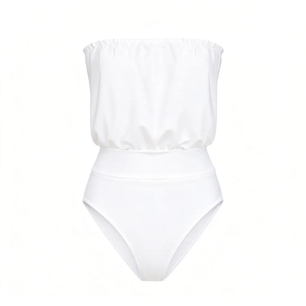 Modisches Damen Tube Top Schulterfrei Bikini Sexy Badeanzug