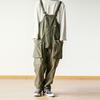 Herren Jumpsuit Mehrere Taschen Einfarbige Tasche Locker Bequem Verkleidung Übergroß Vintage