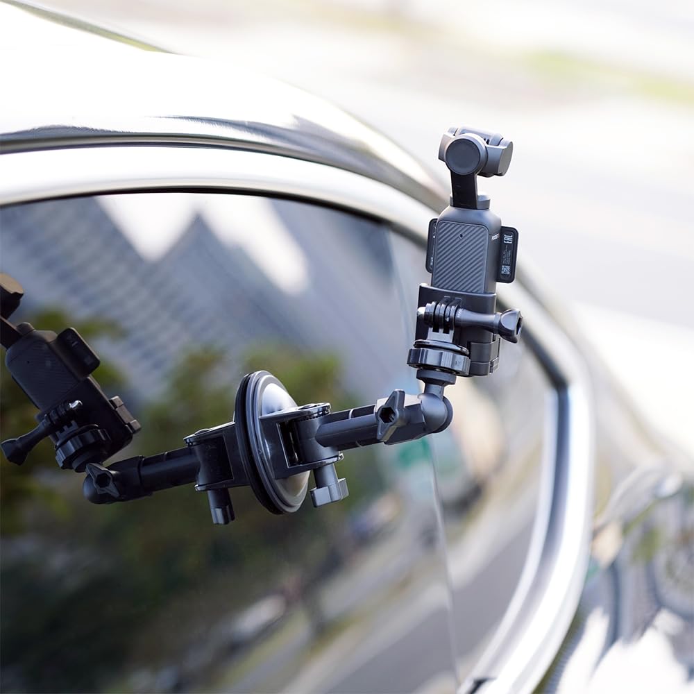 MAXCAM Suction Cup for DJI Osmo Pocket 3 Is Suitable for Car Windshield Window Car Camera Mount.