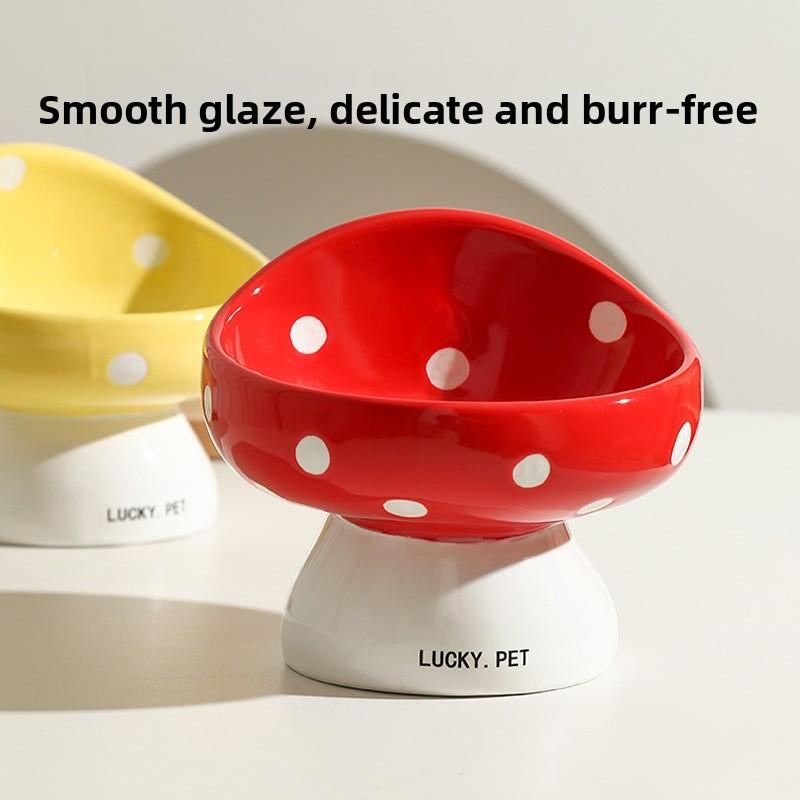 Katzen Napf, Keramik Schräger Rand zum Schutz der Halswirbel, Trinknapf, Futternapf, Katzen Reissnapf, Haustierbedarf, Hundenapf