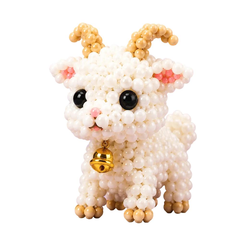 DIY Beaded Animal Kit Chinese Zodiac Series Rat Model Handcraft Set for Creative Assembly and Home Decoration Gift Crafting