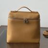 New First-layer Cowhide Leather Casual Bag Backpack Shoulder Crossbody Handbag Lunch Box Bag Women's Bag