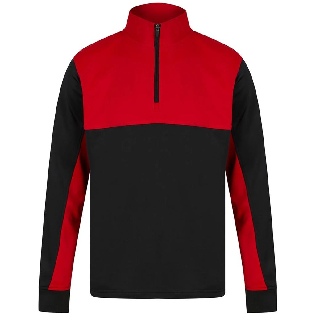 Finden & Hales Mens Colour Block Quarter Zip Tracksuit Top