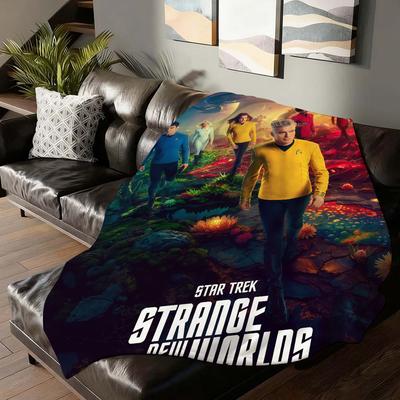 Science Fiction Movies S-Star T-Trek Blanket For Sofa Office Bed Plane Travel Sleep Read Relax Camping Soft And Warm