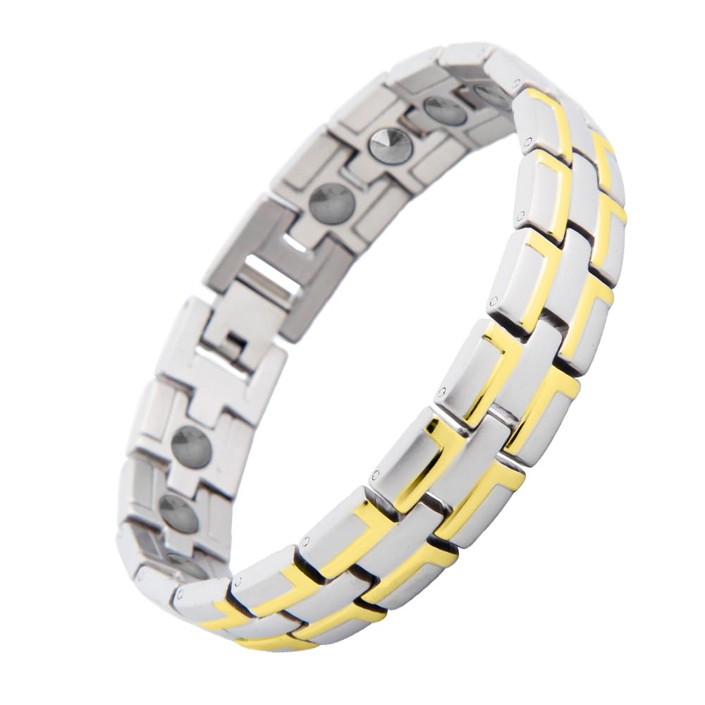 

Germanium Bracelet Static Elimination Magnetic Bracelet Hematite Jewelry 20cm [Hachi] Men s Anti-Static Men s