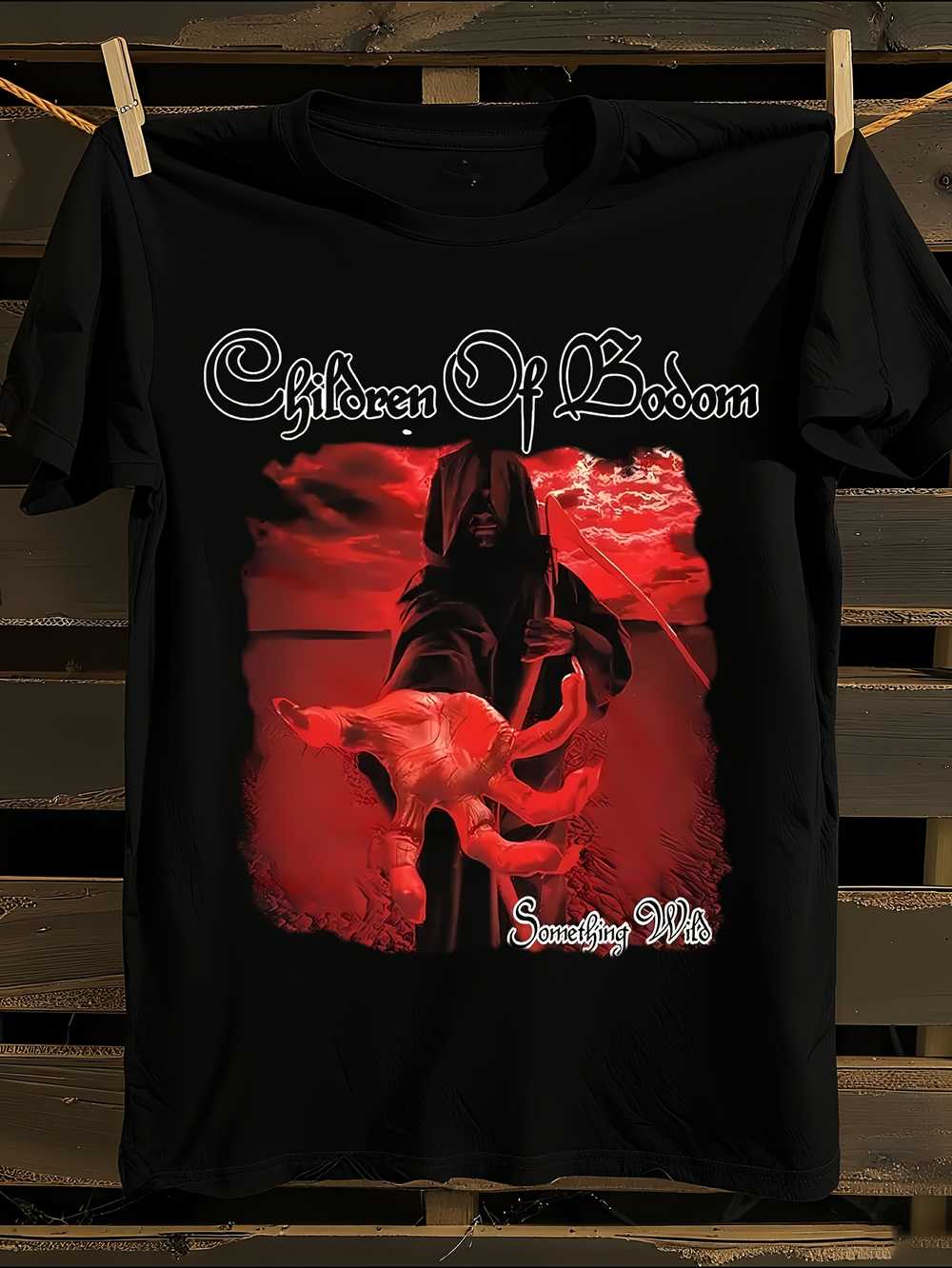 

Of Bodom Band Logo & Gothic Lettering T-Shirt Mens Tshirt Womens Tshirts with Letters Print Short Sleeves T-Shirt Casual Street Tee Shirt Top XXXXL