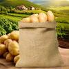 Potato Keeper 5 Pieces Burlap Potato Bags 15.75x23.62 Inches Jute Sack Breathable Food Storage For Beans Fruits Sand Market