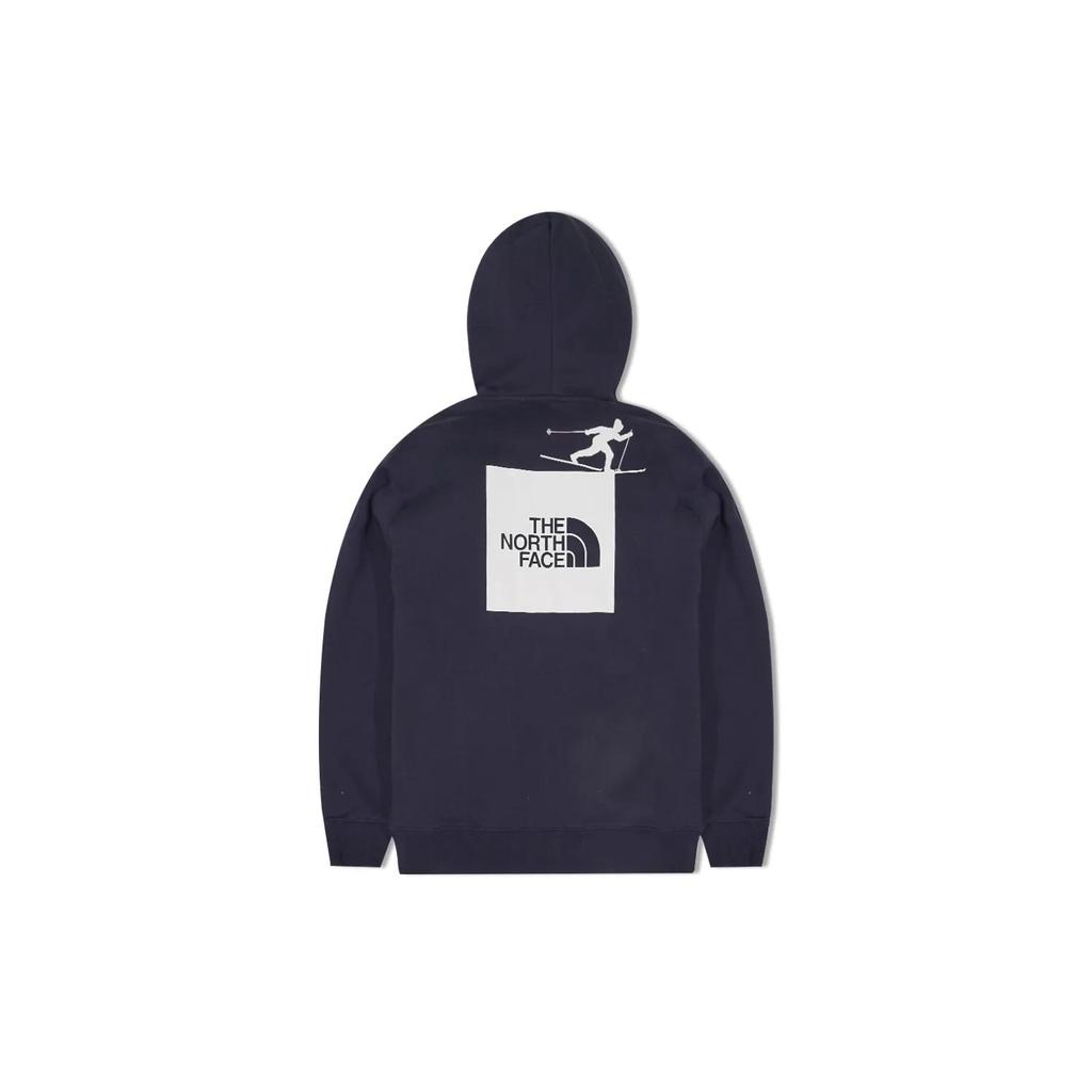 THE NORTH FACE Fun Logo Print Thickened Fleece Lined Thermal Sports Knitted Fabric Hooded Sweatshirt Unisex (Unisex) Sweatshirts