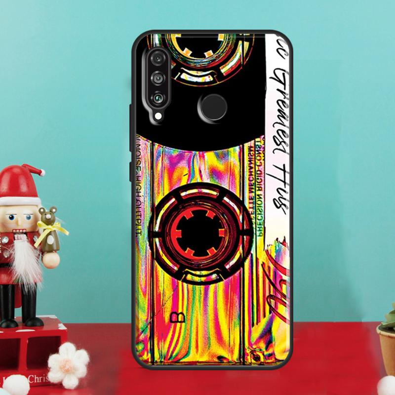 90s Retro Cassette Tape For Huawei Nova Y70 Y90 Y60 Y72 Y61 Y91 12s 12i 11i 7i 8i 9 10 SE P60 Pro P30 P40 Lite Case