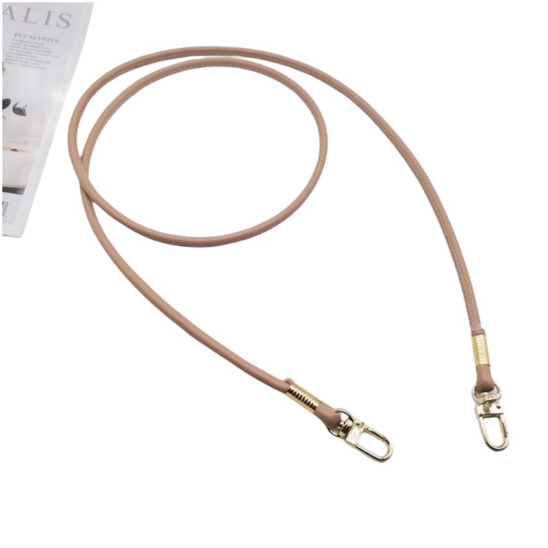 Simple and Versatile PU Square Buckle Round Leather Rope Replaceable Bag with One-shoulder Diagonal Mobile Phone Lanyard Bag Accessories