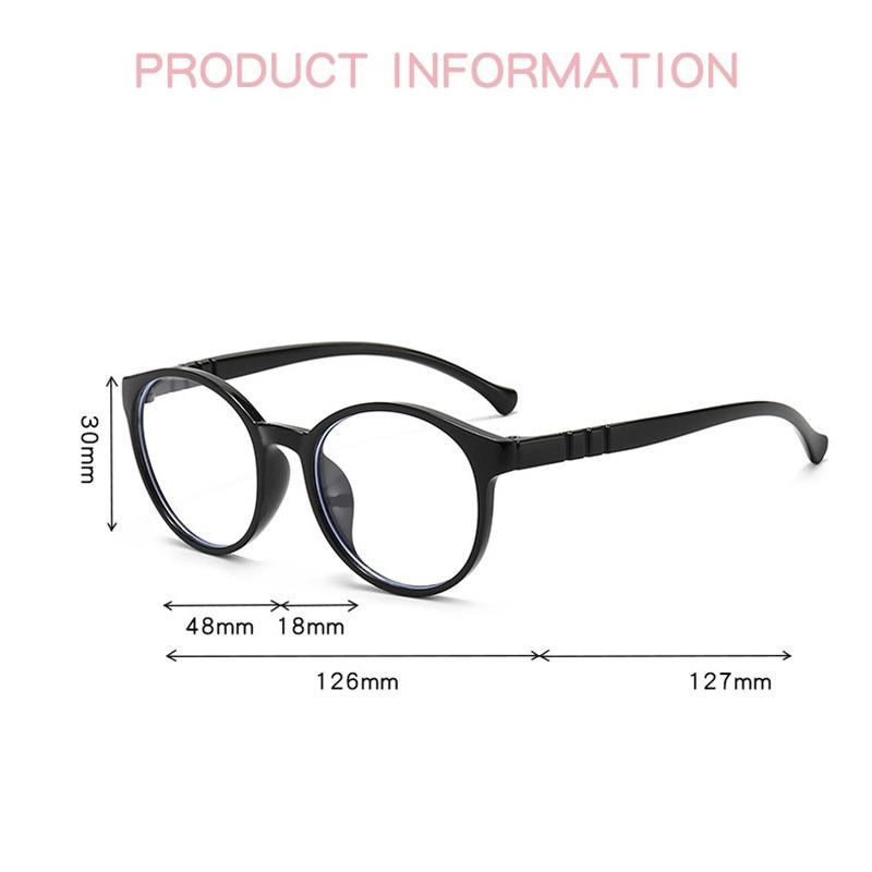 Anti-Blue Light Glasses for Kids & Adults UV Protection Anti-Radiation Replaceable Lenses for Gaming Reading