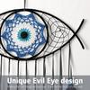 Dremisland Evil Eye Dream Catcher-Blue Black Dream Catchers Handmade Feather Evil Eye Wall Hanging Ornament Home Decor for Bedroom Livingroom Yard,