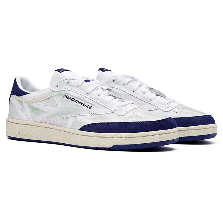 Randomevent x Reebok Club C 85 AFTER TROUBLE Unisex Sneakers White Blue Stucco 100210109