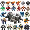 Superhero Mini Building Blocks Set - Hulk Spider Man Iron Man Anime Action Doll Assembled Figurines for Children's Gift