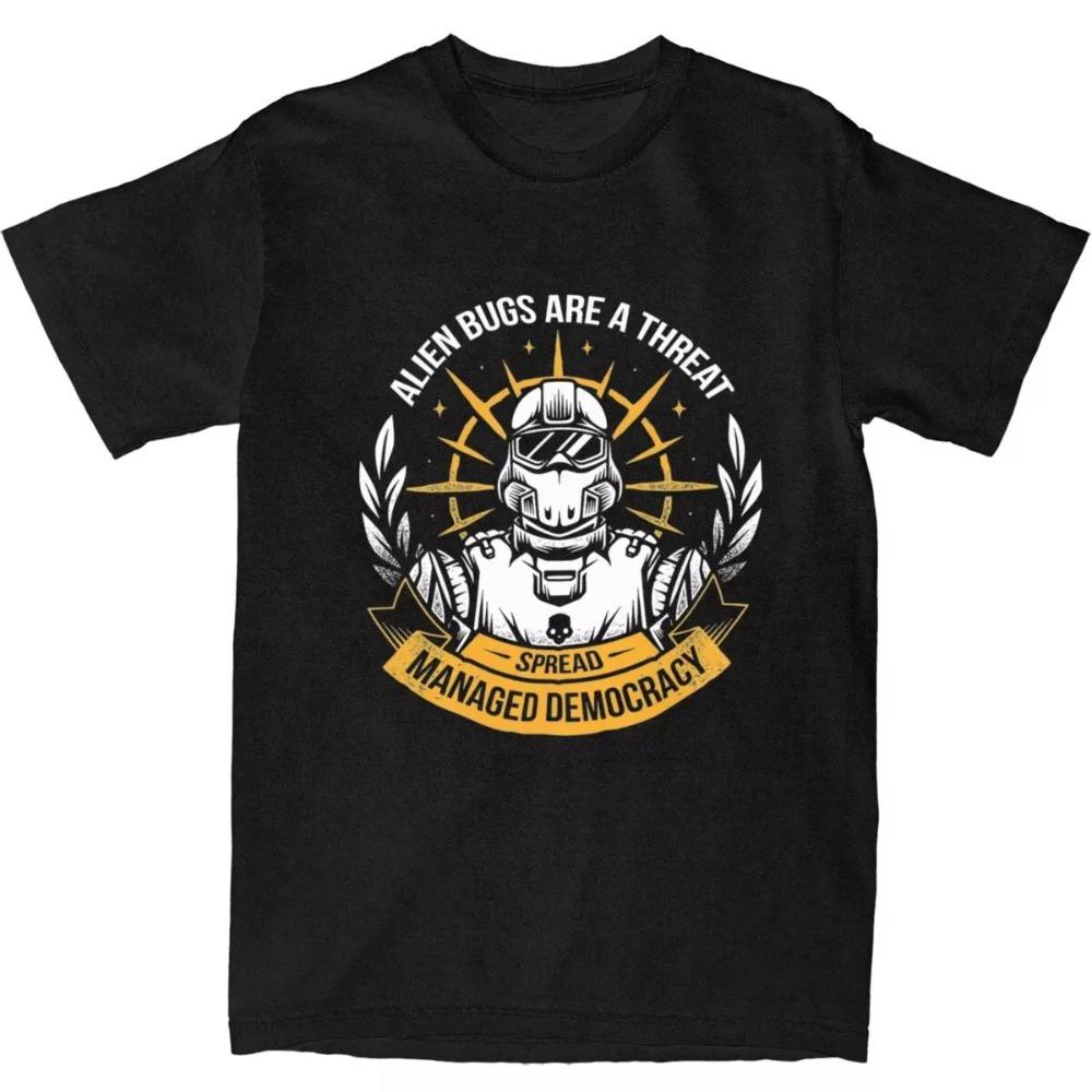

Men Women s Spread Democracy Helldivers 2 T Shirts Accessories New Video Game Tops T-shirt Unique Tee Shirt Summer M