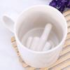 Creative White Middle Finger New Style Mixed Coffee Milk Cup Interesting Ceramic Cup Enough Glass Capacity