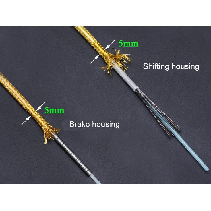 3m 5mm Bike Brake Derailleur Cable Housing Woven Line Pipe for MTB Road Bicycle Shifting and Braking Systems