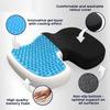 Coussin Coccyx Anti escarre fessier avec Gel Respirant, Coussin de siège orthopédique Ergonomique mémoire de Forme