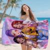 1pc K-pop Pink-purple Beach Towel Fashion Girl Design Super Strong Water Absorption Suitable for Summer Beaches Yoga Gym Home