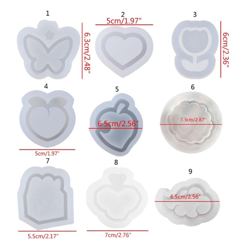 Keychain Pendant Quicksand Molds Silicone Accessories Mold Liquid Sand Ornaments Mould Practical Jewelry Making Tool