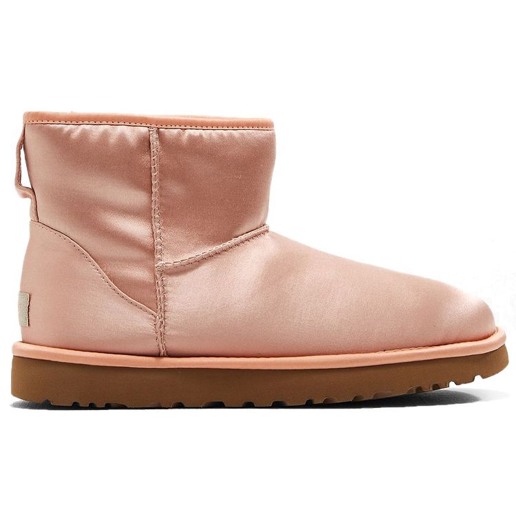 UGG Classic Mini Satin Warm Classic Fashion Plush Short Snow Boots Women boots Pink 1094985-SNTN