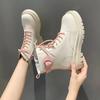 Fashion Ankle Boots for Women Round Toe Platform Cute Chunky Kawaii Booties Pu Comfortable and Elegant Winter 2024 Y2k Woman Short Shoes