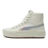 Puma Kaia Mid Fur Iridescent Dámské tenisky Krémová Šepotavě bílá Stříbrná 385377-01