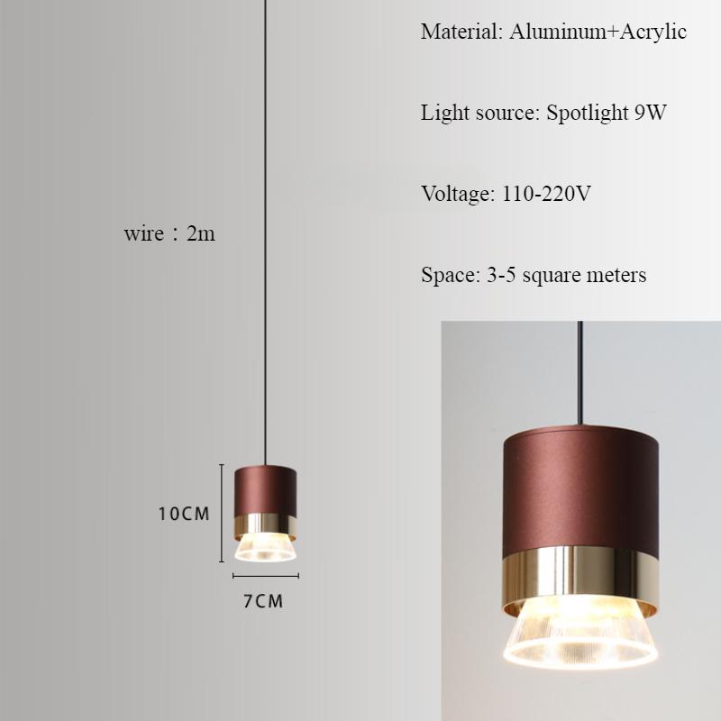 

Современная минималистская люстра у кровати, минималистское украшение для бара, подвесной светильник для витрины ресторана, подвесной светильник Warm White