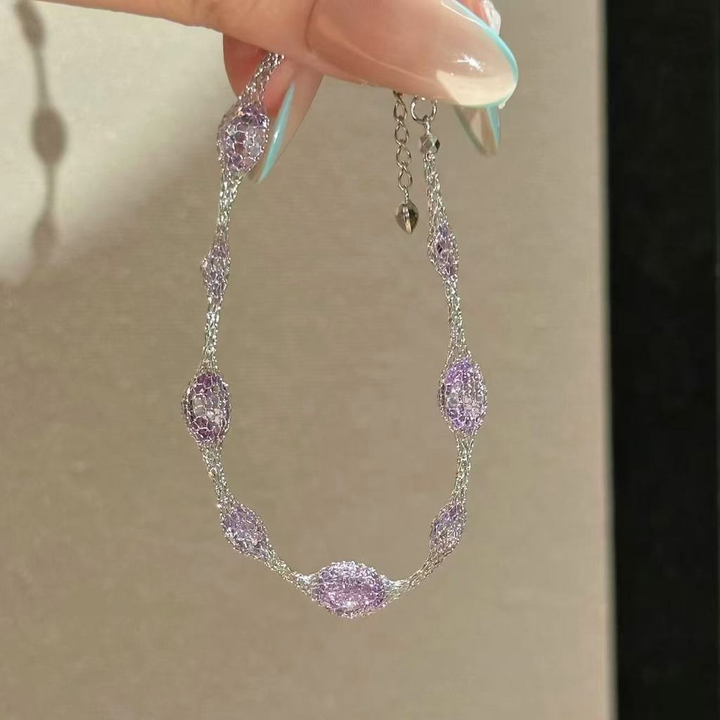 Zircon Round Minimalist Fashion Bracelet For Women Gift Wefare