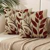 Vikama Set Federe Cuscino Stampa Foglie Bohemien Federe Decorative Artistiche per Casa Camera da Letto Adatte per Qualsiasi Stanza