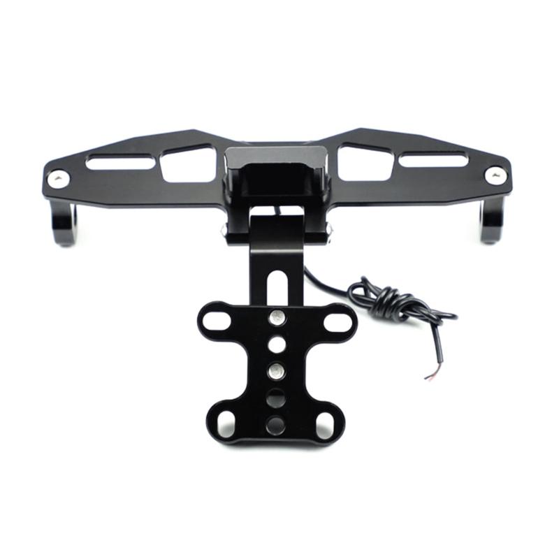Verstellbarer Motorrad Kennzeichenhalter mit Licht Passend für TFX150 MslaL150 Motorrad Zubehör